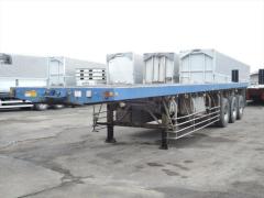 大型トレーラー - シングル＆ダブル兼用☆ 3軸フラット 平床Vカット☆