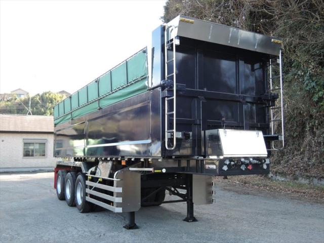 大型トレーラー - 3軸☆ダンプトレーラー・シングル引き・第五輪荷重