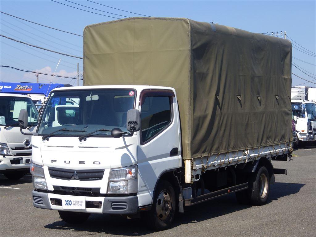 三菱ふそうキャンター 幌付ボディー - 車検たっぷり♪標準ロング☆幌付ボディー・全低床